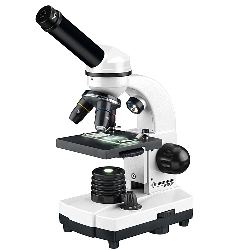 fotografie Mikroskop Bresser Junior Biolux SEL 40–1600x s kufříkem, bílý
