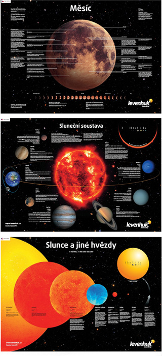 obrázek Sada plakátů Levenhuk s vesmírnou tématikou